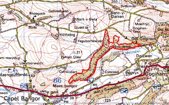 Map of Allt Goch