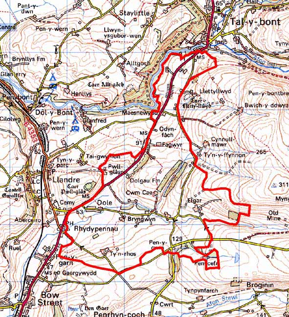 Bryngwyn map