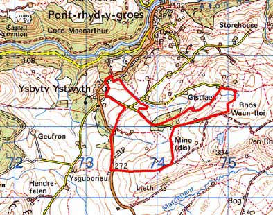 Capel Helaeth map