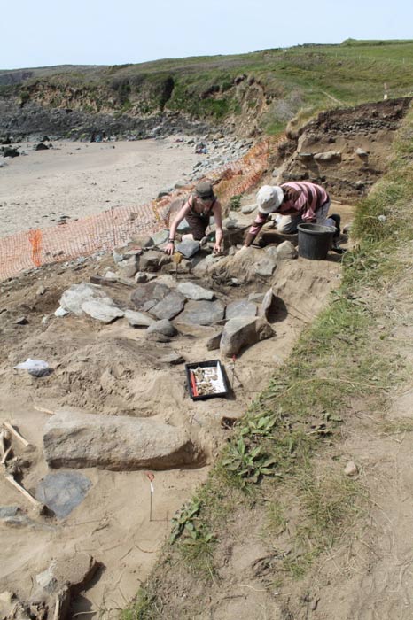 Excavating some of the long cist graves