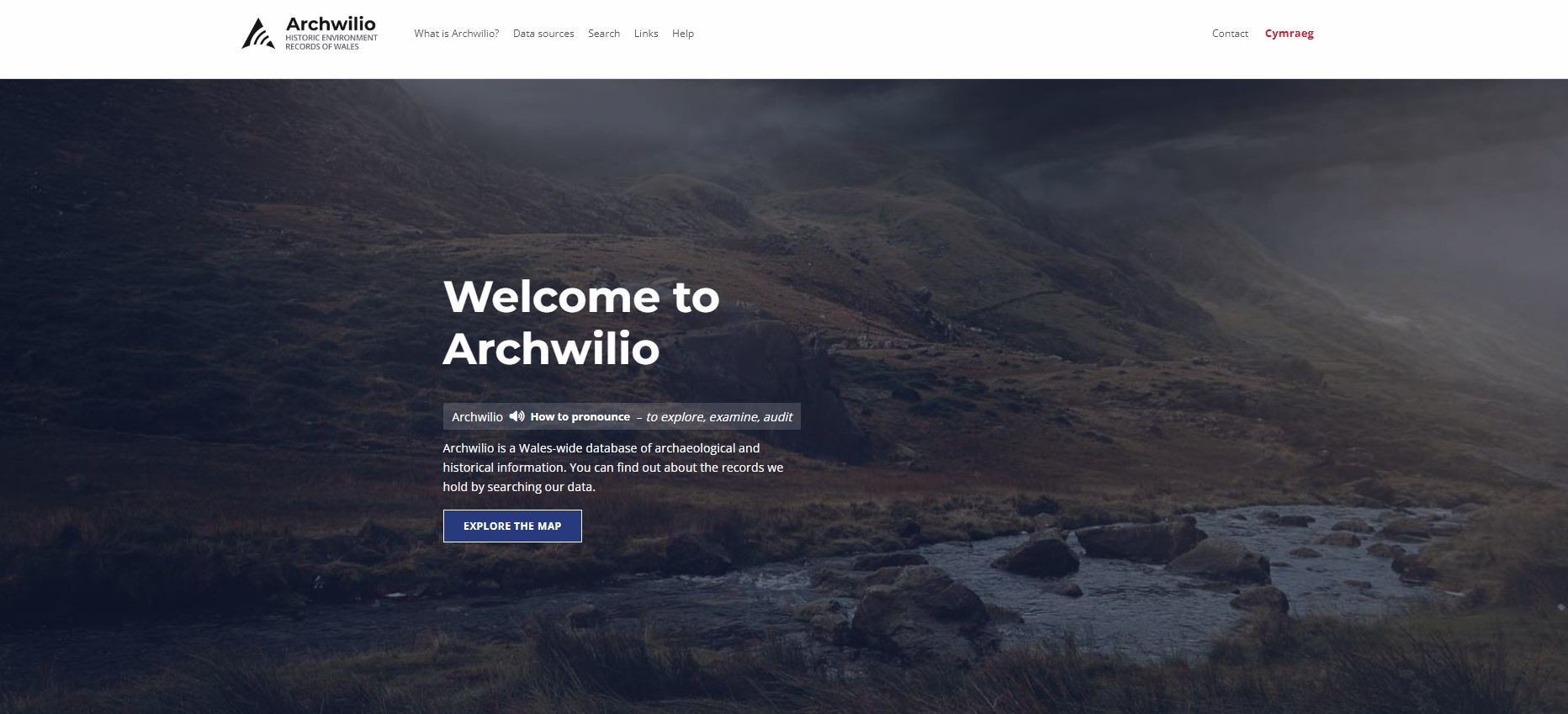 Archwilio homepage
